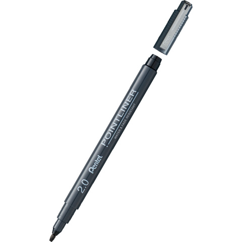 Cienkopis kalibrowany POINTLINER czarny 2 mm S20P-C20A PENTEL Cienkopis kalibrowany POINTLINER czarny 2 mm S20P-C20A PENTEL