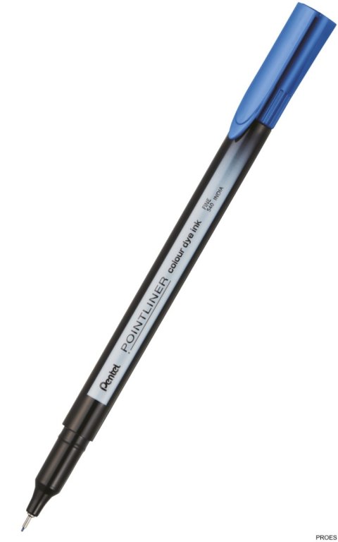 Cienkopis pointliner colour, błękitny z tuszem na bazie wody, S40-S PENTEL Cienkopis pointliner colour, błękitny z tuszem na bazie wody, S40-S PENTEL
