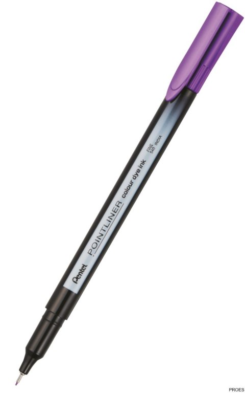 Cienkopis pointliner colour, liliowy z tuszem na bazie wody, S40-V3 PENTEL