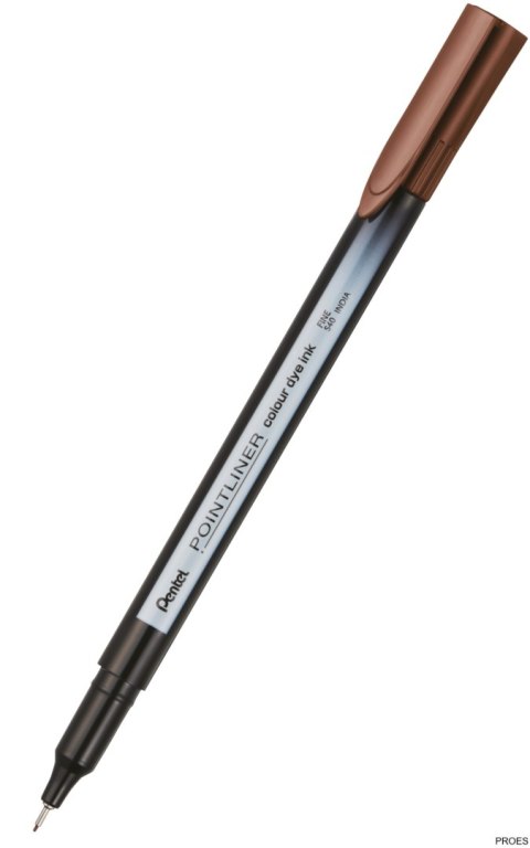 Cienkopis pointliner colour, orzechowy z tuszem na bazie wody, S40-E PENTEL Cienkopis pointliner colour, orzechowy z tuszem na bazie wody, S40-E PENTEL