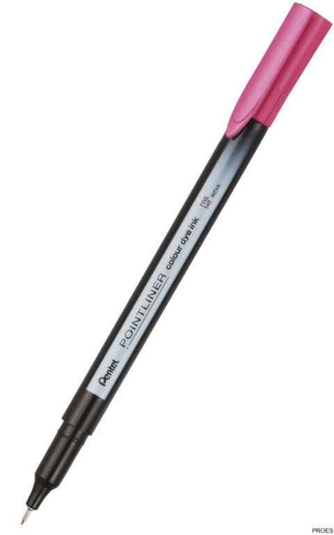Cienkopis pointliner colour, różowy z tuszem na bazie wody, S40-P PENTEL Cienkopis pointliner colour, różowy z tuszem na bazie wody, S40-P PENTEL