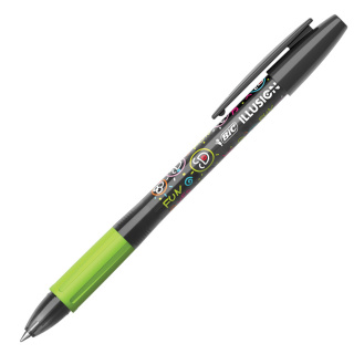 Długopis BIC Illusion wymazywalny czarny 516523