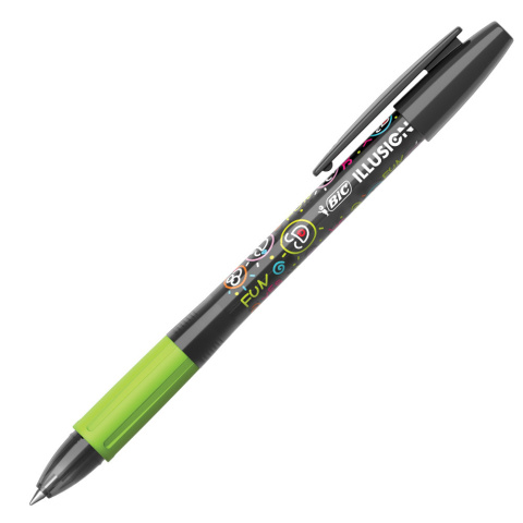 Długopis BIC Illusion wymazywalny czarny 516523 Długopis BIC Illusion wymazywalny czarny 516523
