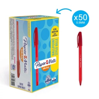 Długopis PAPER MATE INKJOY 100 CAP F czerwony S0960910