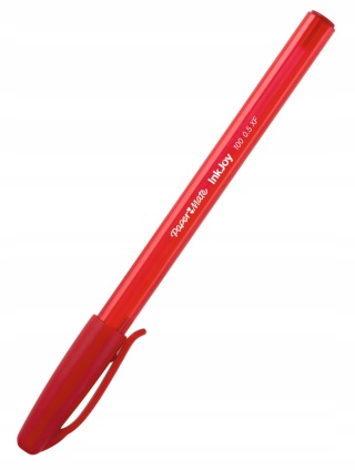 Długopis PAPER MATE INKJOY 100 CAP F czerwony S0960910