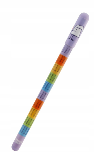 Długopis wymazywalny, Tabliczka mnożenia, 0.5mm, niebieski, Happy Color HA 4120 01TM-3