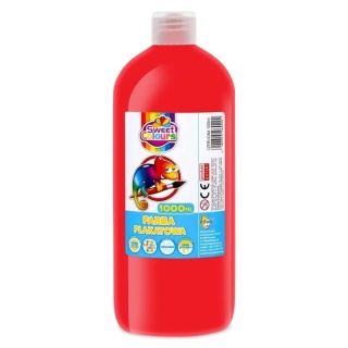 Farba plaktowa 1000 ml czerwona OTOCKI