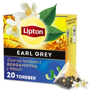 Herbata LIPTON PIRAMID EARL GREY 20t czarna