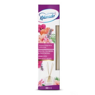 KOLORADO 50ml pachnące patyczki EXOTIC FLOWERS PATCHOULI 11755