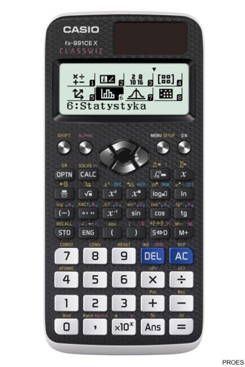 Kalkulator CASIO FX-991CEX naukowy 668 funkcji, 77x166mm, czarny Kalkulator CASIO FX-991CEX naukowy 668 funkcji, 77x166mm, czarny