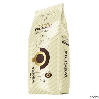 Kawa WOSEBA L'arte del caffè, Gusto Delicato, 1kg ziarnista
