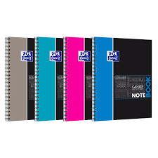 Kołonotatnik A4 80 kartek, kratka / tagi, STUDENT NOTEBOOK, OXFORD, 400037406