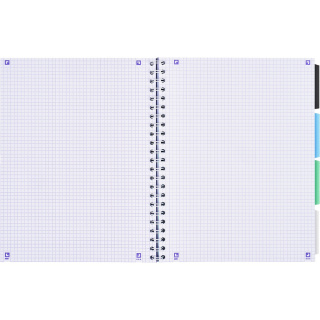 Kołozeszyt Oxford pjbk 2spi B5 80k kratka 5x5 klasyczny, 400182993