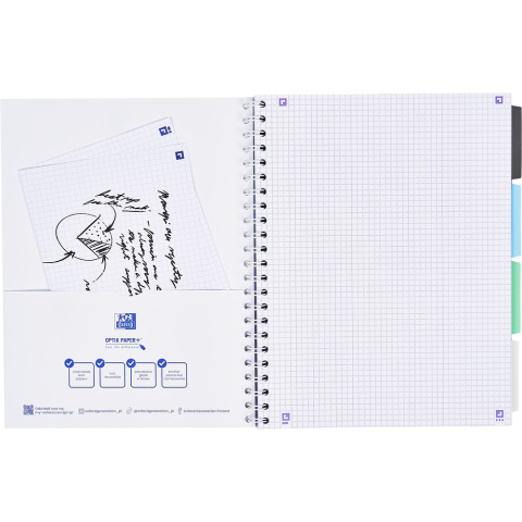 Kołozeszyt Oxford pjbk 2spi B5 80k k5x5 pastel, 400182995 HAMELIN Kołozeszyt Oxford pjbk 2spi B5 80k k5x5 pastel, 400182995 HAMELIN