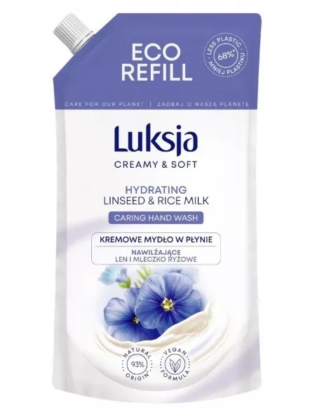 LUKSJA Mydło zapas 400ml LINSEED 49152 LUKSJA Mydło zapas 400ml LINSEED 49152
