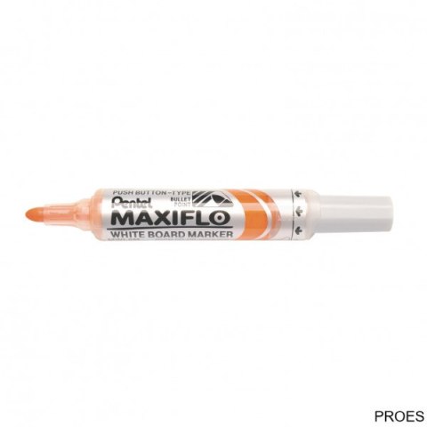 Marker suchościeralny pomarańczowy MWL5MF PENTEL MAXIFLO(z tłoczkiem) Marker suchościeralny pomarańczowy MWL5MF PENTEL MAXIFLO(z tłoczkiem)