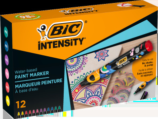 Markery akrylowe BIC Intensity Classic Paint mix Pudełko 12szt 527426