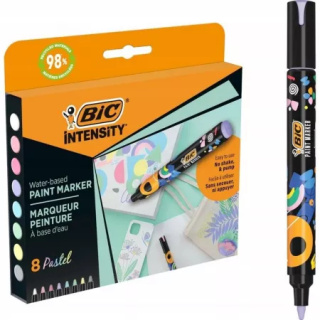 Markery akrylowe BIC Intensity Pastel Paint mix Pudełko 8szt 527429