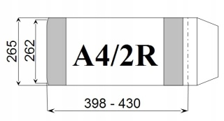 Okładka książkowa A4/2R regulowana wys.wew.262mm (25) D&D