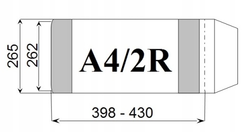 Okładka książkowa A4/2R regulowana wys.wew.262mm (25) D&D