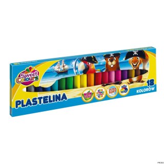 Plastelina 18 kolorów koma-plast, 90515 KOMA
