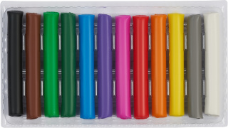 Plastelina Oxford kids 12 kolorów 200g, 400174835 HAMELIN