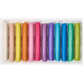 Plastelina Oxford pastel 12 kolorów 200g, 400178108 HAMELIN