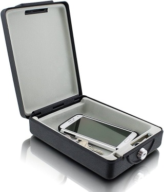 Skrytka na klucze, sejf, 22gł. x 16szer. x 7wys. cm, Stal stopowa, Bituxx MS-14494