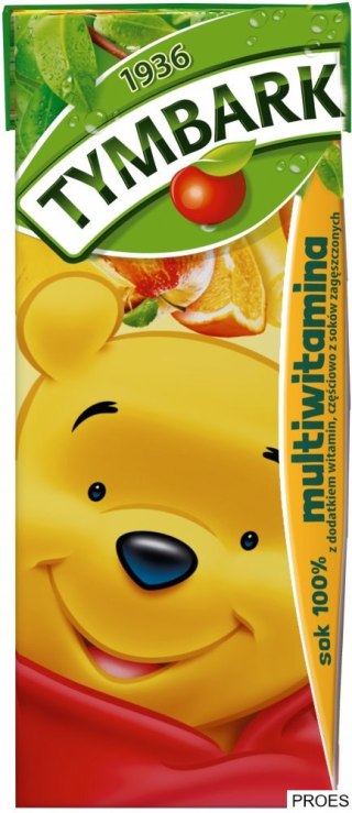 Sok TYMBARK multiwitamina 0.2l 200ml (27 w zgrzewce) KARTONIK
