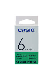Taśma do drukarek XR 6GN1 zielona CASIO
