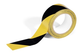 Taśma podłogowa usuwalna do znakowania hal żółto - czarna 50mmx33m Durable 1044130