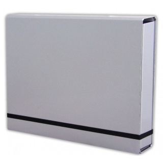 Teczka-BOX A4 Lux na gumkę 4.5cm srebrna TT6760 (X)