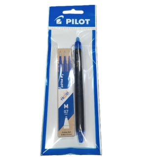 Wkład frixion niebieski (3) + długopis PILOT
