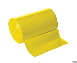 Worki na śmieci LD 120L żółte 25 szt./ rol LD120ZT25G22
