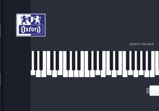 Zeszyt A5 16k, pięciolinia, OXFORD, do nut 400175624