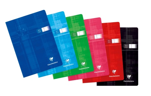 Zeszyt A5 80 kartek, w linie, papier 90g, mix kolorów CLAIREFONTAINE 63565AMXC Zeszyt A5 80 kartek, w linie, papier 90g, mix kolorów CLAIREFONTAINE 63565AMXC