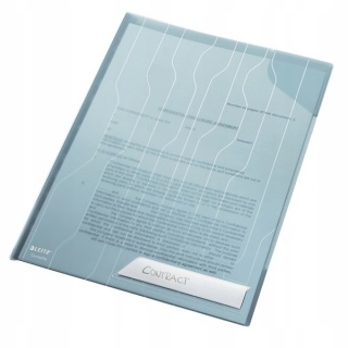 Folder Leitz Combifile, usztywniony, niebieski przezroczty, folia 3 szt., 200 mic., 47280035