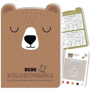 Kolorowanka kreatywna A4 16 90g BeBe Friend MIŚ