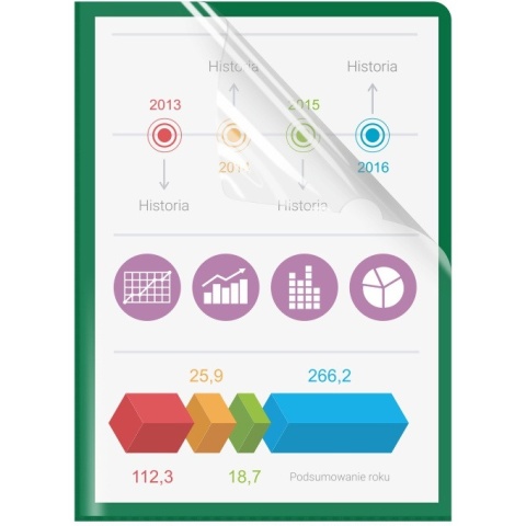 Ofertówka A4 L OF-03-02 (10 sztuk) zielony BIURFOL