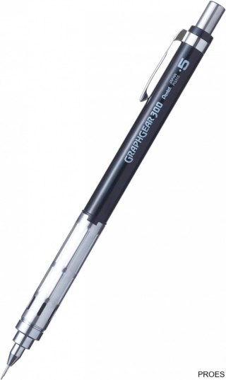 Ołówek automatyczny Pentel 0,5 mm GRAPHGEAR 300A/czarny PG315-AX PENTEL