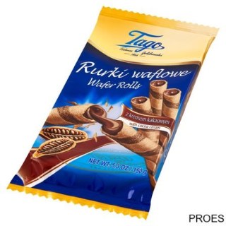 Rolki waflowe z kremem kakaowym 150g TAGO