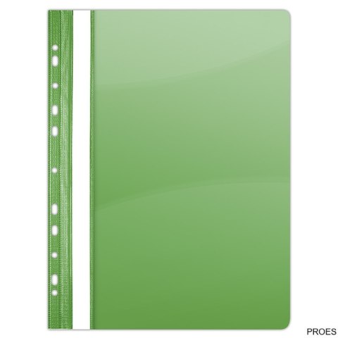 Skoroszyt wpinany do segregatora PCV zielony (10szt.) 1704001-06