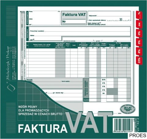 142-2N/E Faktura VAT 2/3 A4(br) brutto)MICHALCZYK I PROKOP 142-2N/E Faktura VAT 2/3 A4(br) brutto)MICHALCZYK I PROKOP