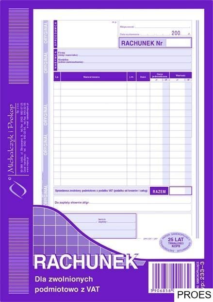 233-3 Rachunek MICHALCZYK&PROKOP A5 (pion) 80 kartek 233-3 Rachunek MICHALCZYK&PROKOP A5 (pion) 80 kartek