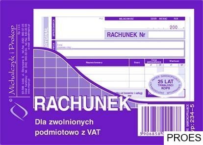 234-5 Rachunek MICHALCZYK&PROKOP A6 80 kartek poziom(o+k) 234-5 Rachunek MICHALCZYK&PROKOP A6 80 kartek poziom(o+k)