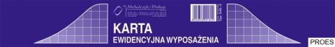 346-3 Druk KEW Karta ewidencji wyposażenia (50) MICHALCZYK i PROKOP 346-3 Druk KEW Karta ewidencji wyposażenia (50) MICHALCZYK i PROKOP