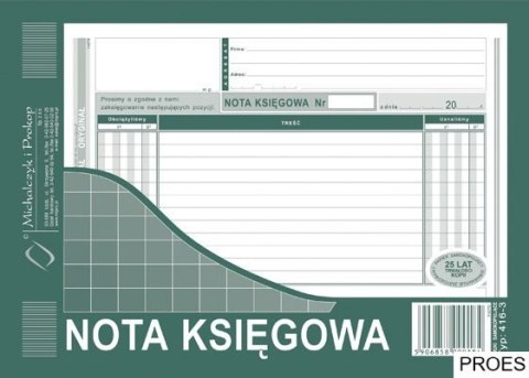 416-3 Nota Księgowa A5 MICHALCZYK i PROKOP 416-3 Nota Księgowa A5 MICHALCZYK i PROKOP
