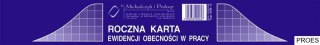 508-3 Roczna karta ewidencji obecności w pracy A5 (50) Michalczyk i Prokop