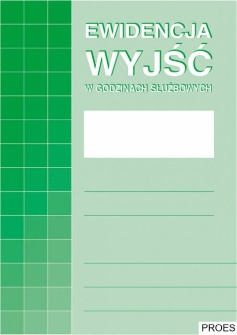 574-1 Ewidencja wyjść w godz.służbowych MICHALCZYK I PROKOP A4 32str. 574-1 Ewidencja wyjść w godz.służbowych MICHALCZYK I PROKOP A4 32str.