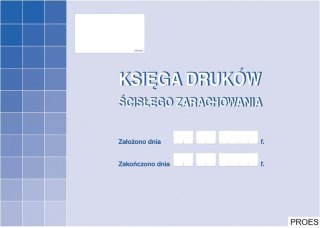 710-1 Księga druków ścisłego zarachowania MICHALCZYK I PROKOP